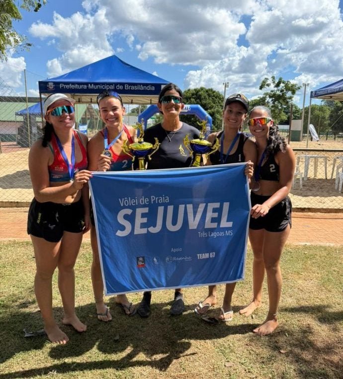 Atletas de Três Lagoas brilham no GP de Vôlei de Praia em Brasilândia