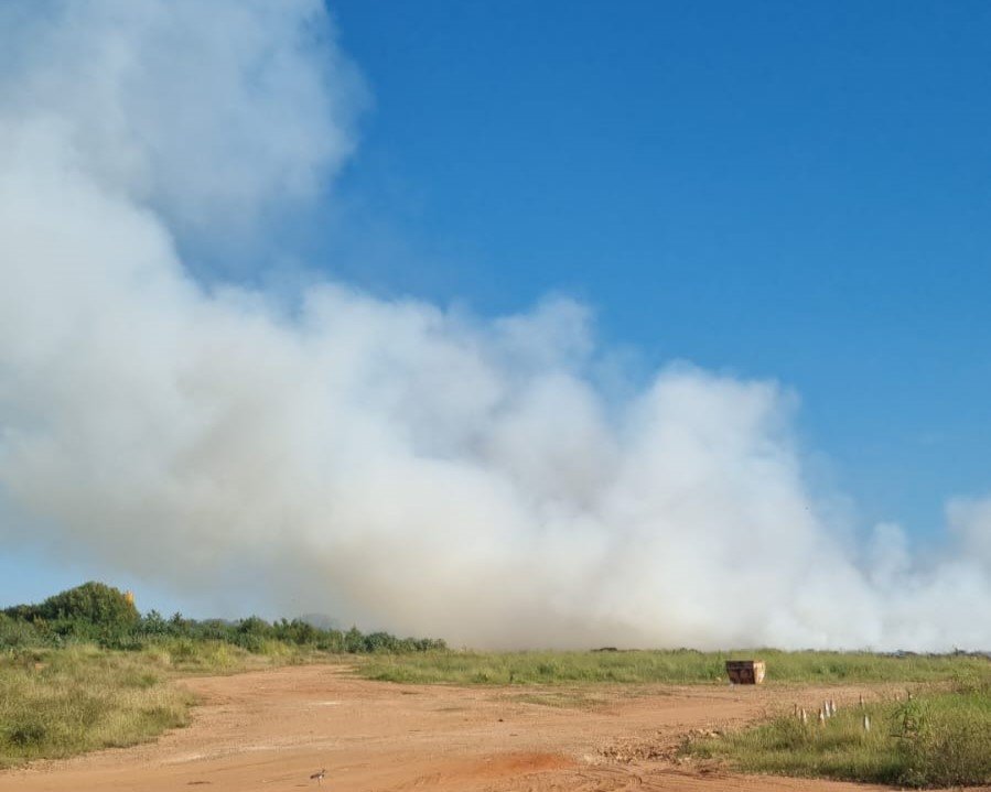 Incêndio Interrompe Atividades no Buracão do Jupiá em Três Lagoas