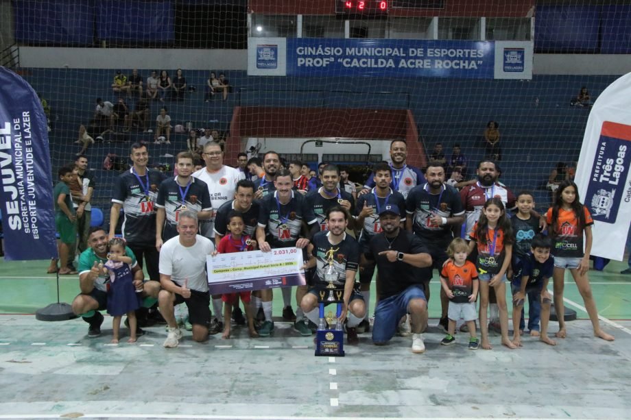 A.E. Cavaquinho e Cangaceiros do Cimento Conquistam Títulos no Campeonato Municipal de Futsal em Três Lagoas