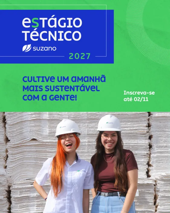 Suzano encerra inscrições para 17 vagas de estágio em Mato Grosso do Sul