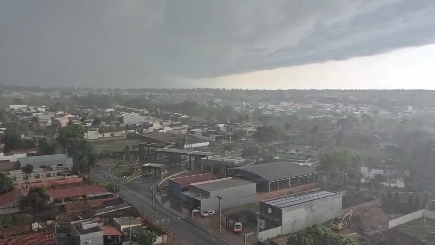 Rajadas de 63,1 km/h e temporal atingem Três Lagoas no primeiro turno