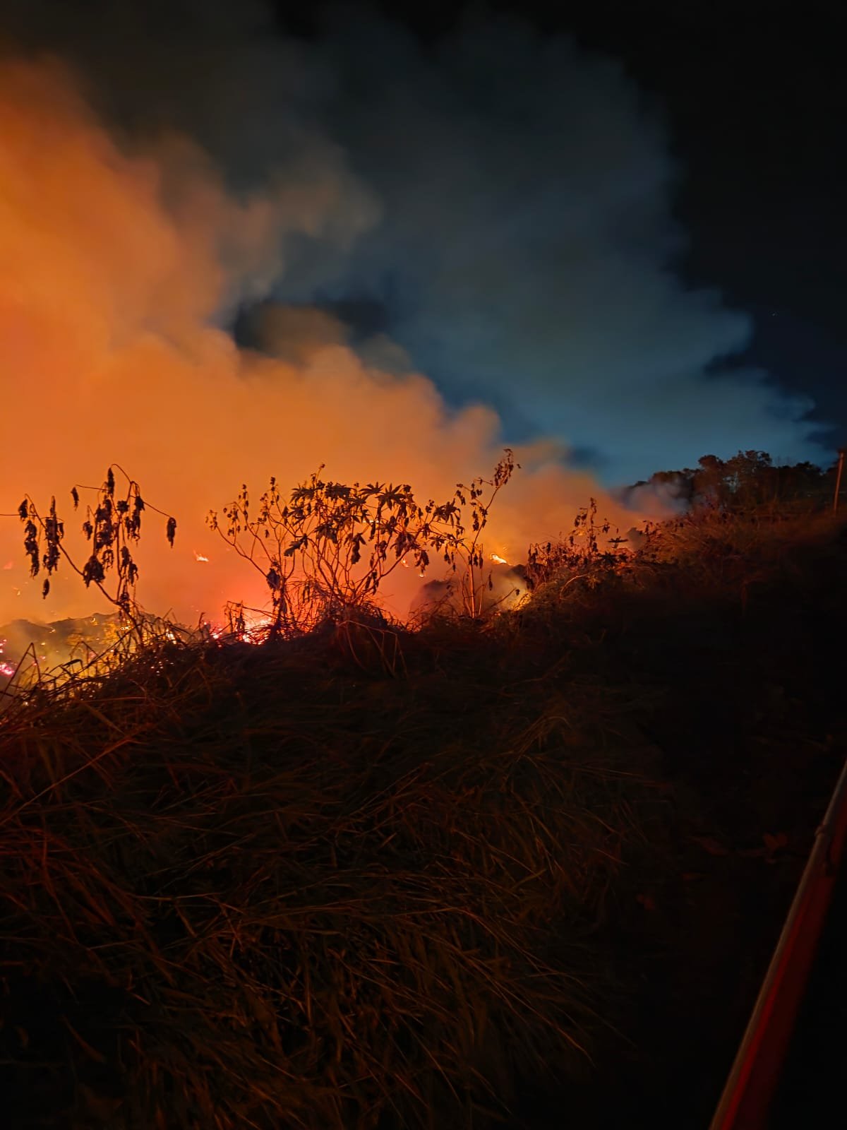 Grande incêndio atinge ecoponto municipal de Três Lagoas e mobiliza bombeiros