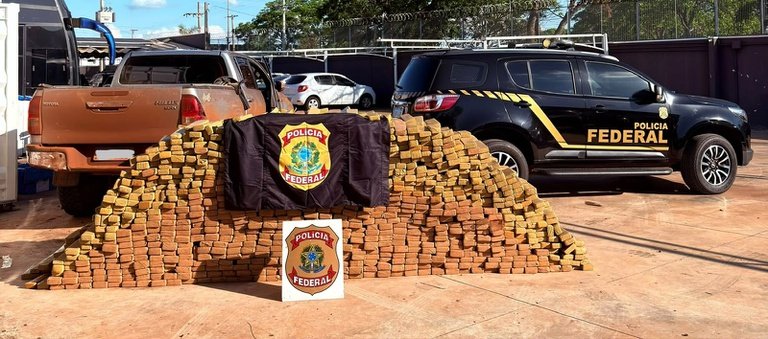1,8 tonelada de maconha é apreendida pela Polícia Federal em Três Lagoas