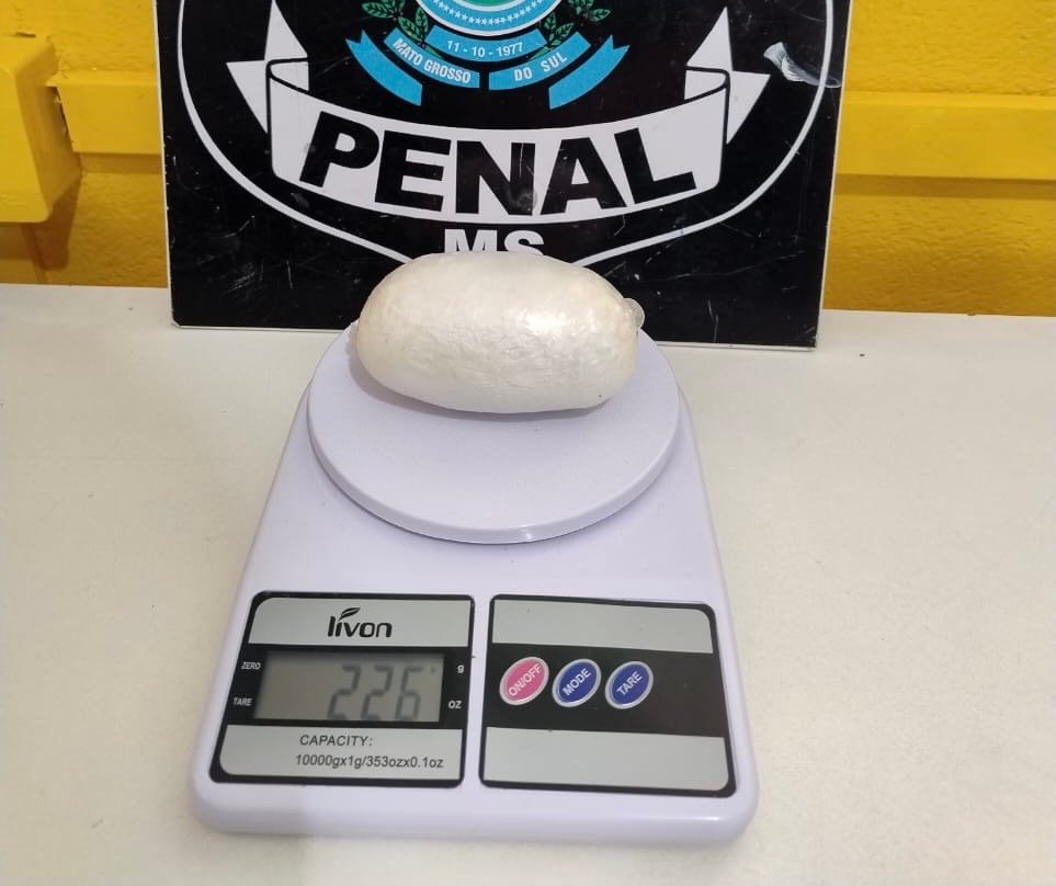 437 gramas de cocaína são apreendidas com duas mulheres em presídio de Três Lagoas