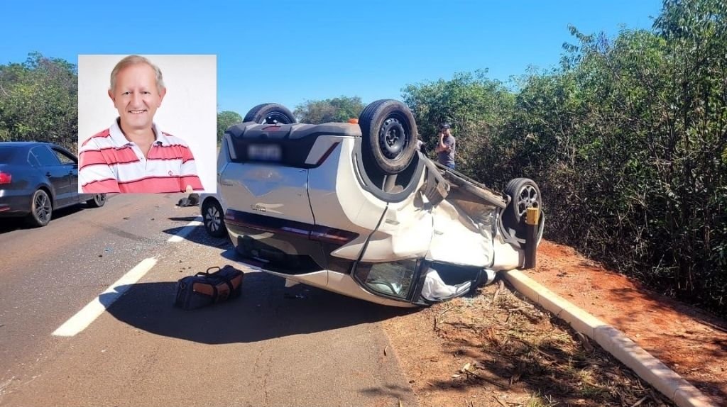 Tabelião morre após grave acidente de trânsito na BR 158, em Três Lagoas
