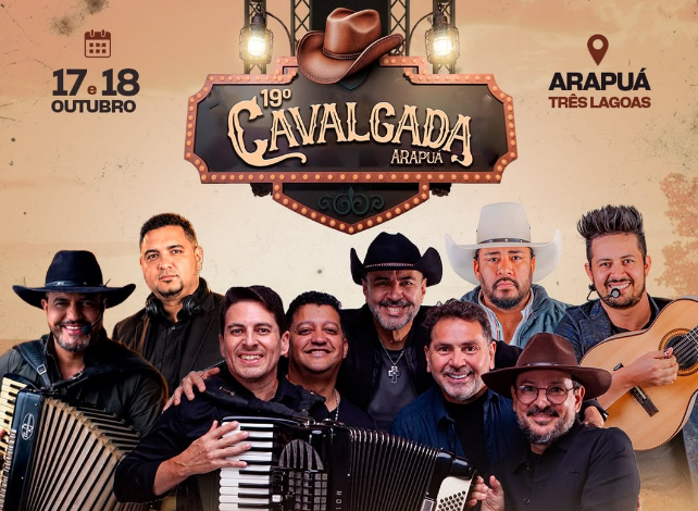 19ª Cavalgada do Arapuá oferece transporte gratuito neste fim de semana
