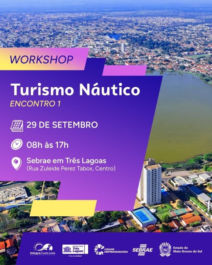 Três Lagoas sedia em 29 de setembro encontro para impulsionar turismo náutico