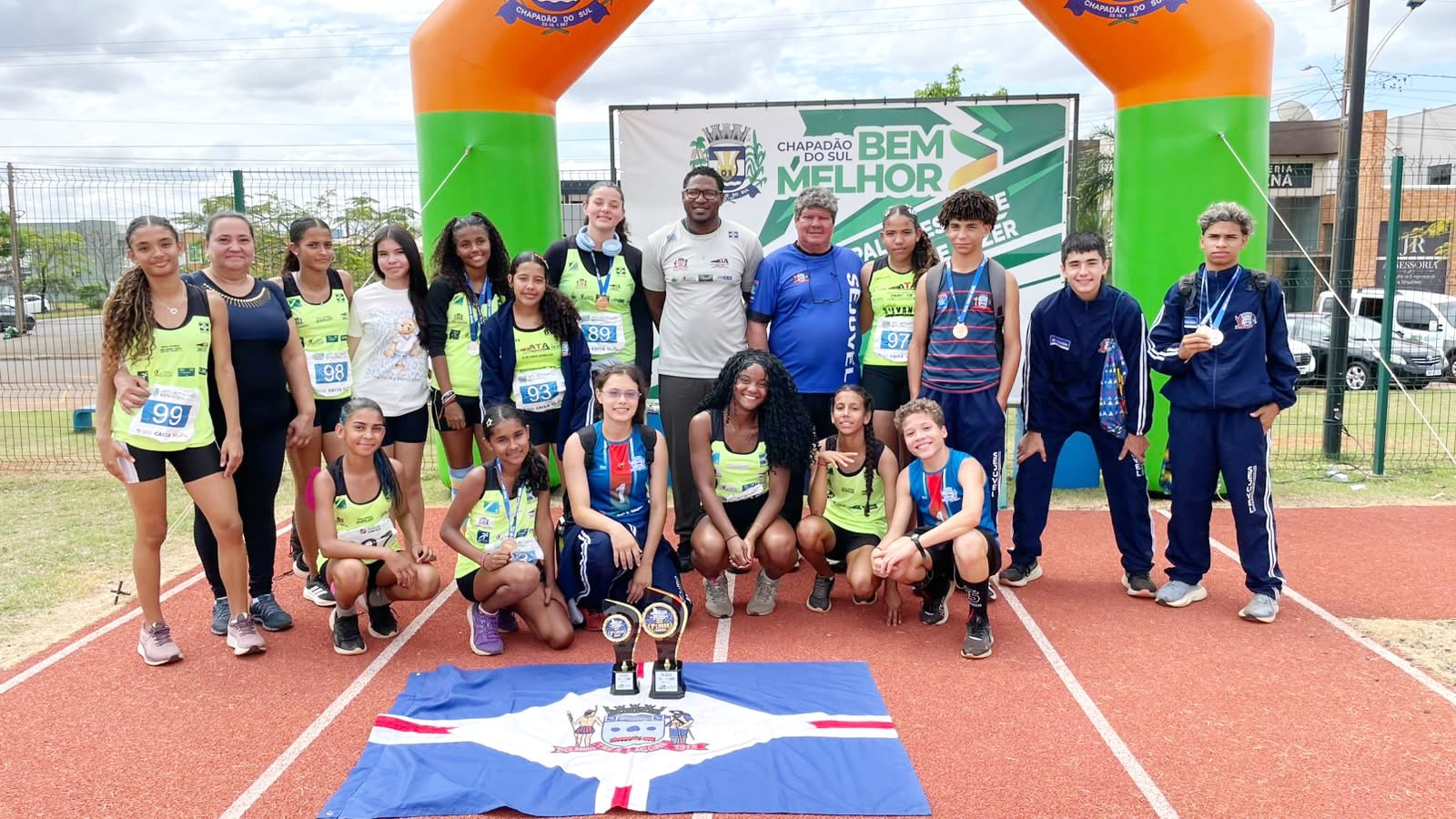 Na cidade de Chapadão do Sul, a equipe de atletismo de Três Lagoas fatura o campeonato estadual