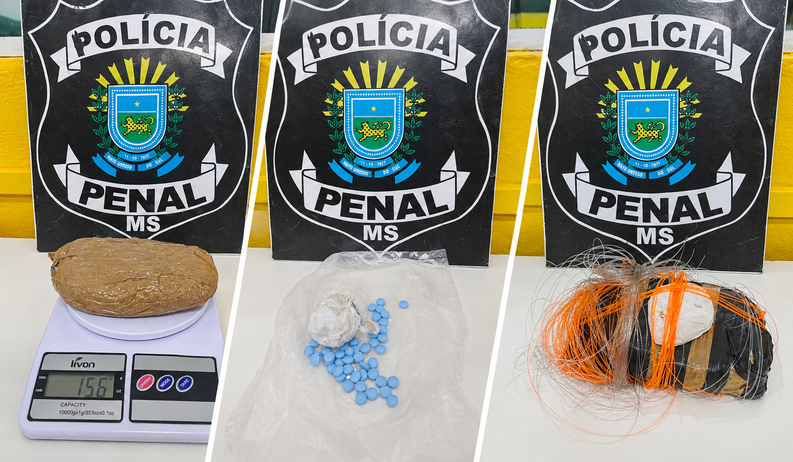 Celular e drogas são apreendidos em presídio após drone ser detectado