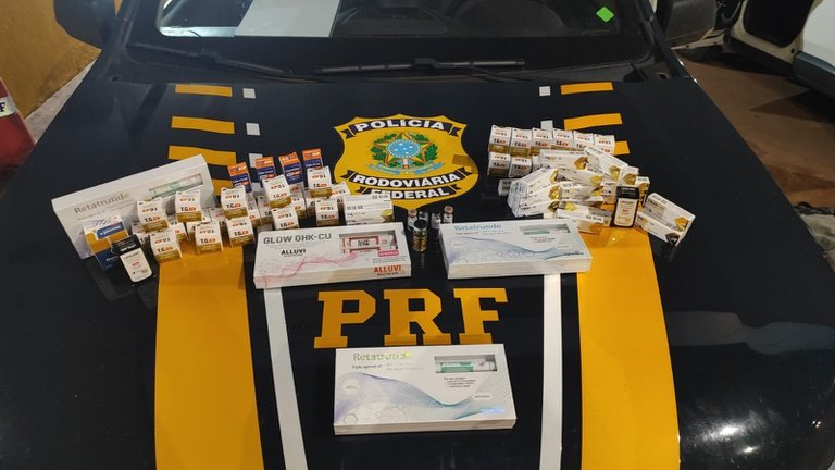 PRF Confisca 198 Remédios para Emagrecer em Água Clara, MS