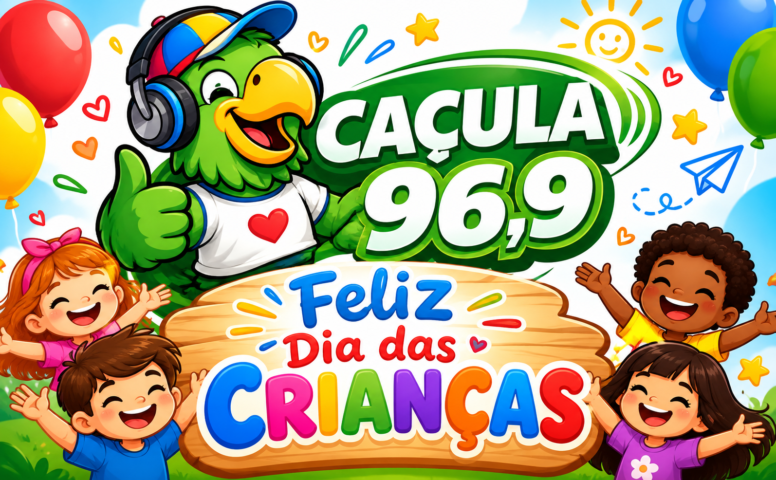 Rádio Caçula 96,9 FM celebra o Dia das Crianças em Três Lagoas