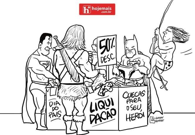 Dia dos Pais: até os super-heróis aderiram à liquidação em Três Lagoas MS