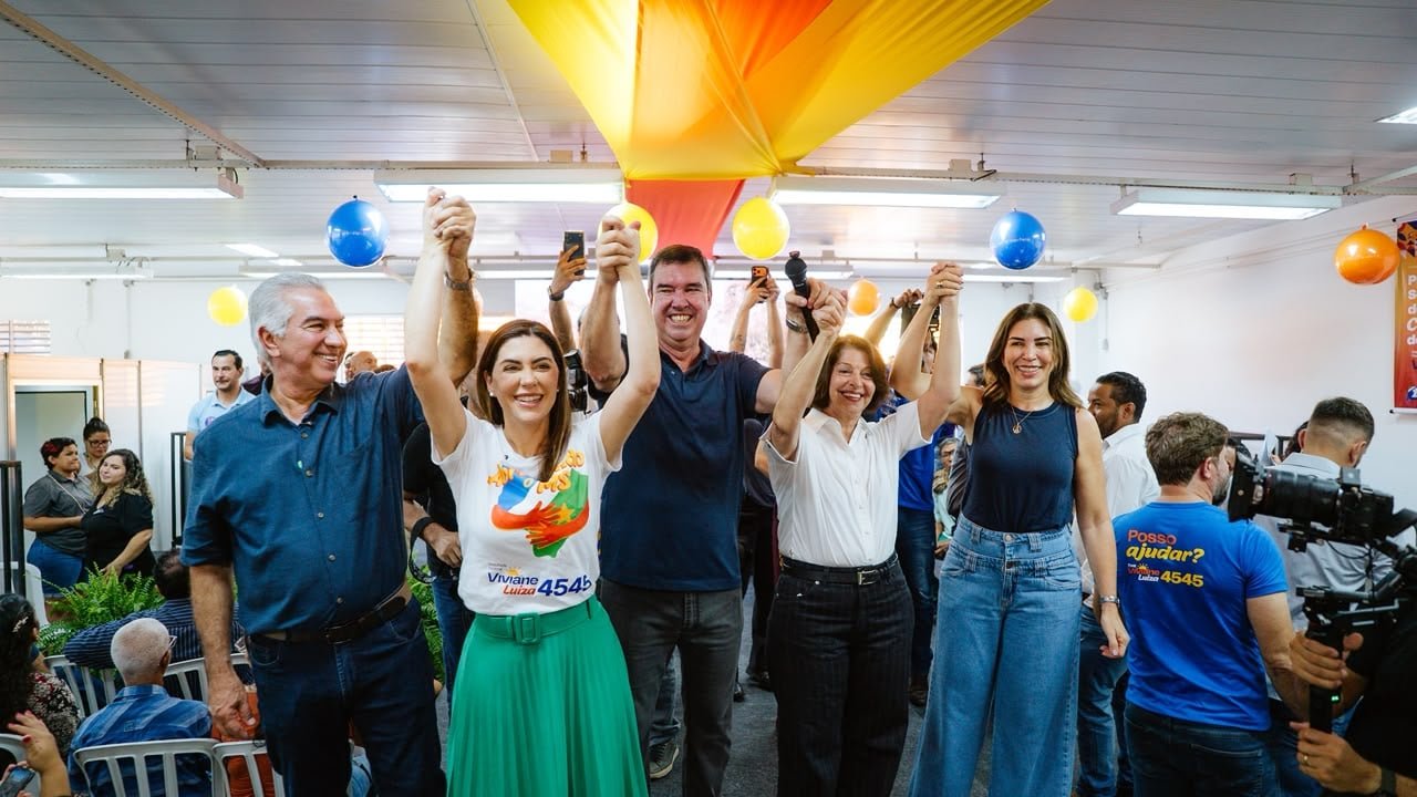 Viviane Luiza inicia sua campanha eleitoral em Campo Grande ao lado de Riedel e Azambuja