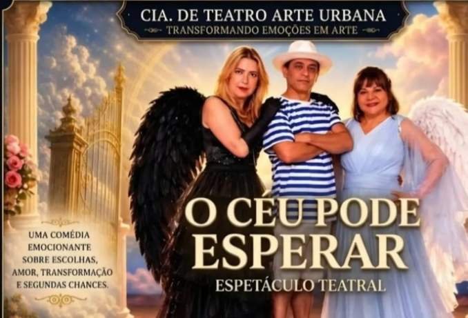 Espetáculo “O Céu Pode Esperar” garante muita confusão e risadas em apresentação no Grupo Espírita A Candeia de Três Lagoas MS