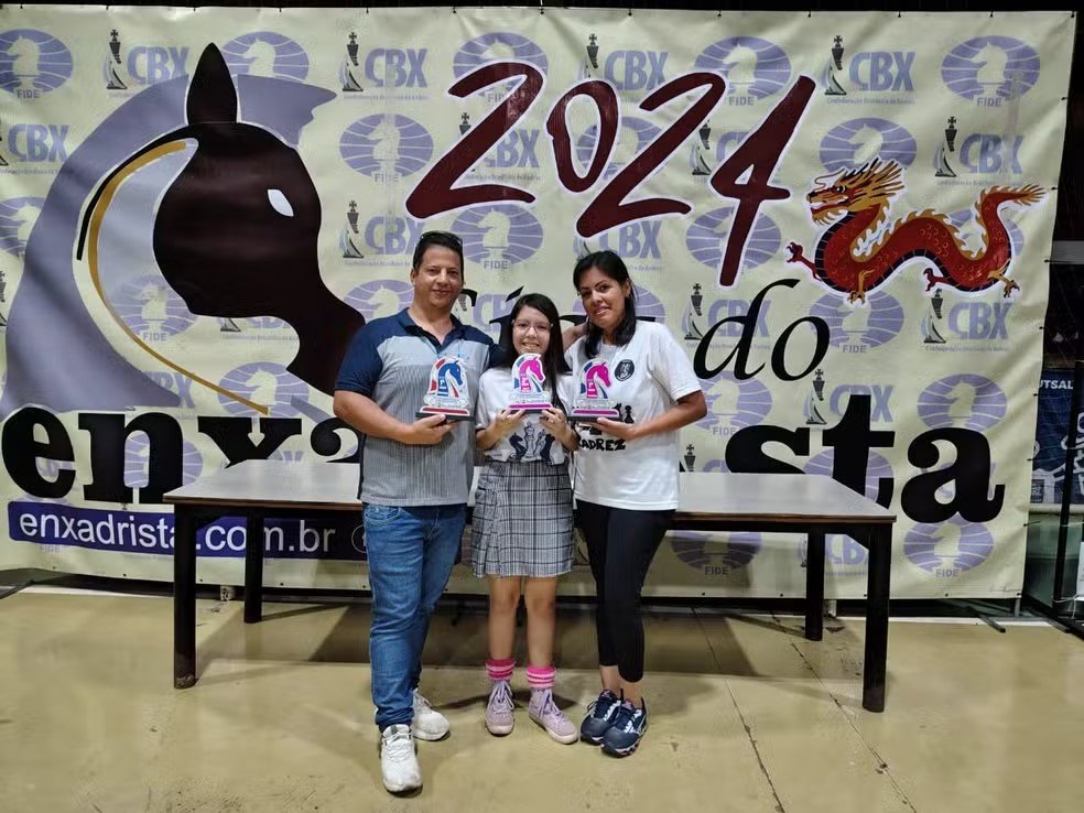 Amor, Legado e Conquista: Jovem Trilagüense Segue os Passos dos Pais e Garante Título Nacional no Xadrez