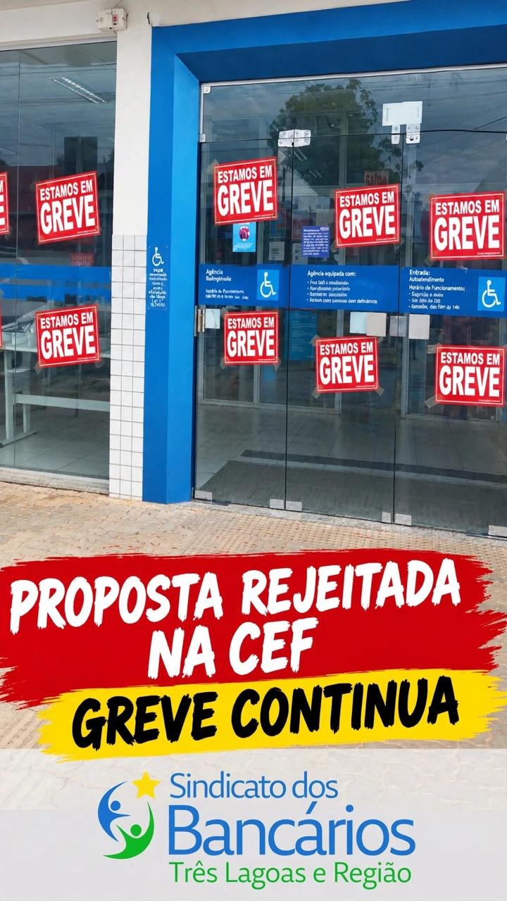 Bancários mantêm greve por 14 dias e rejeitam propostas da Fenaban em Três Lagoas