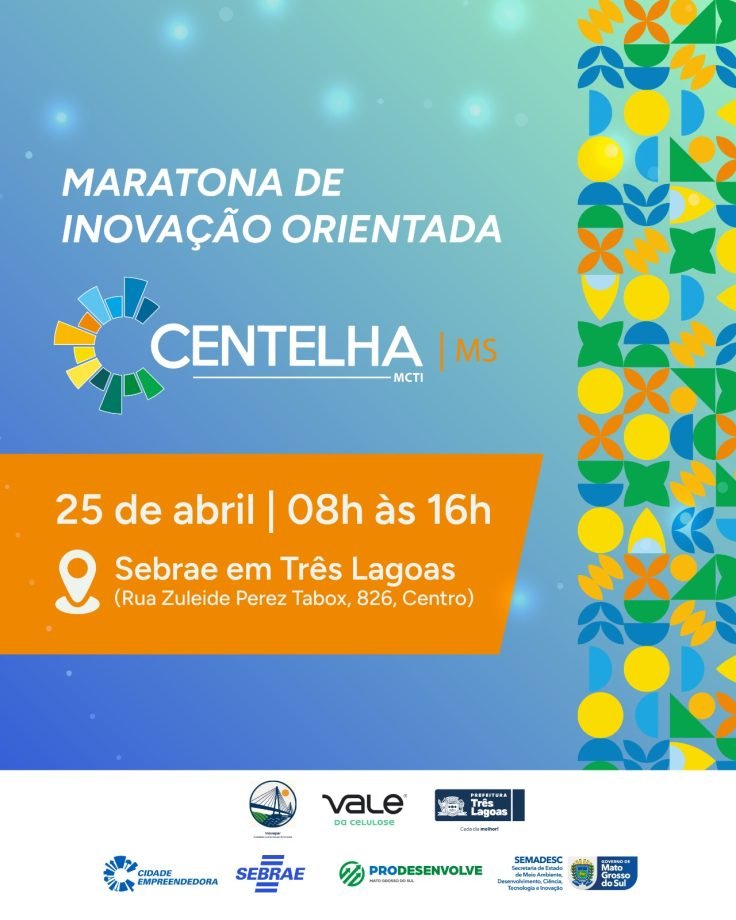 Oficina de Inovação do Programa Centelha acontece neste sábado no Sebrae
