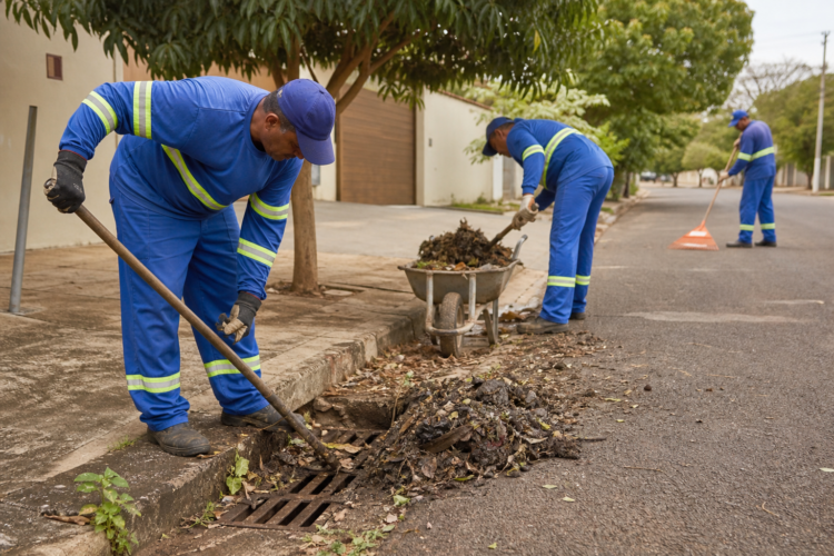 Limpeza de bueiros em Três Lagoas é intensificada para o período chuvoso