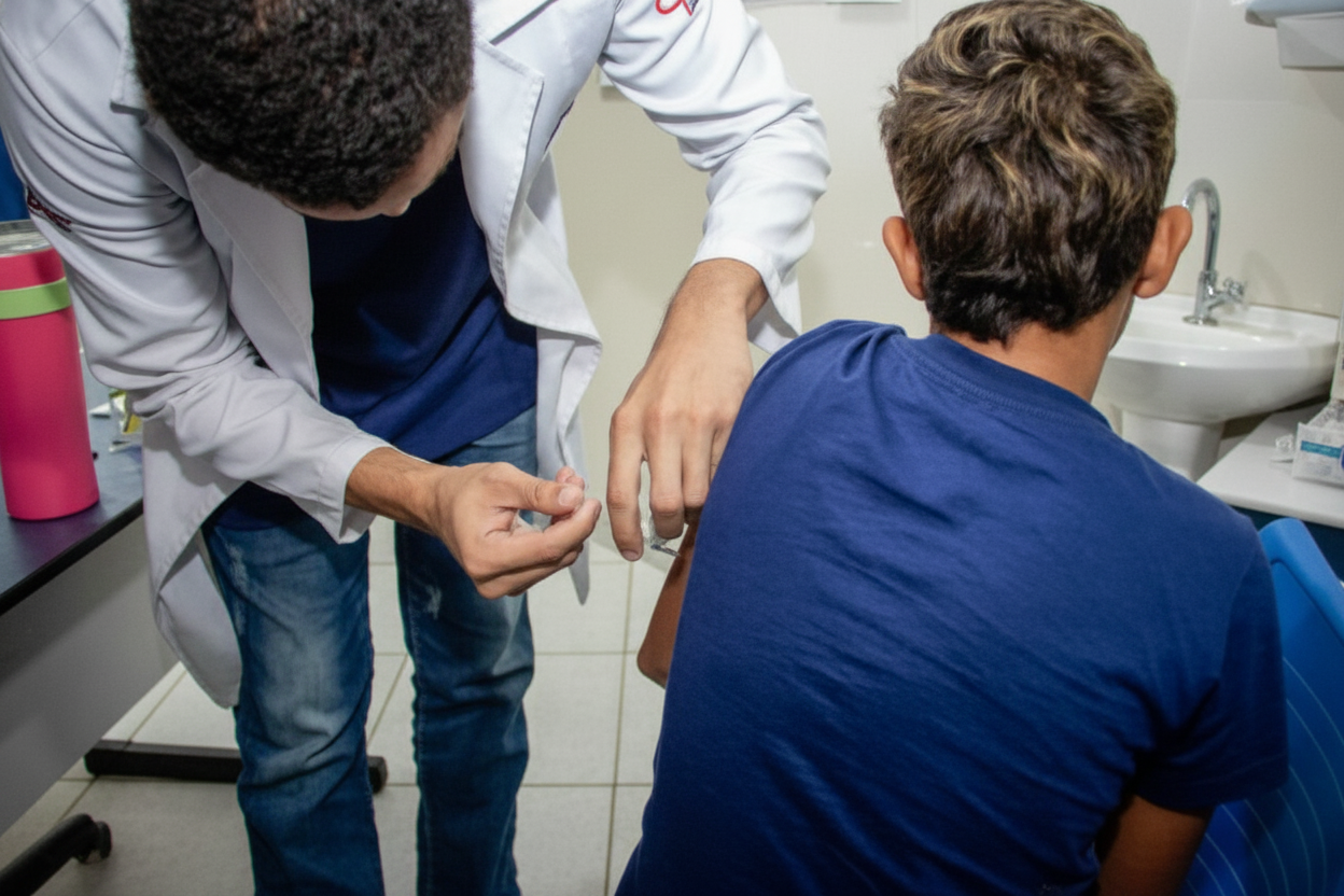 Três Lagoas prossegue com a campanha 'Aluno Imunizado' com vacinação nas escolas e CEIs