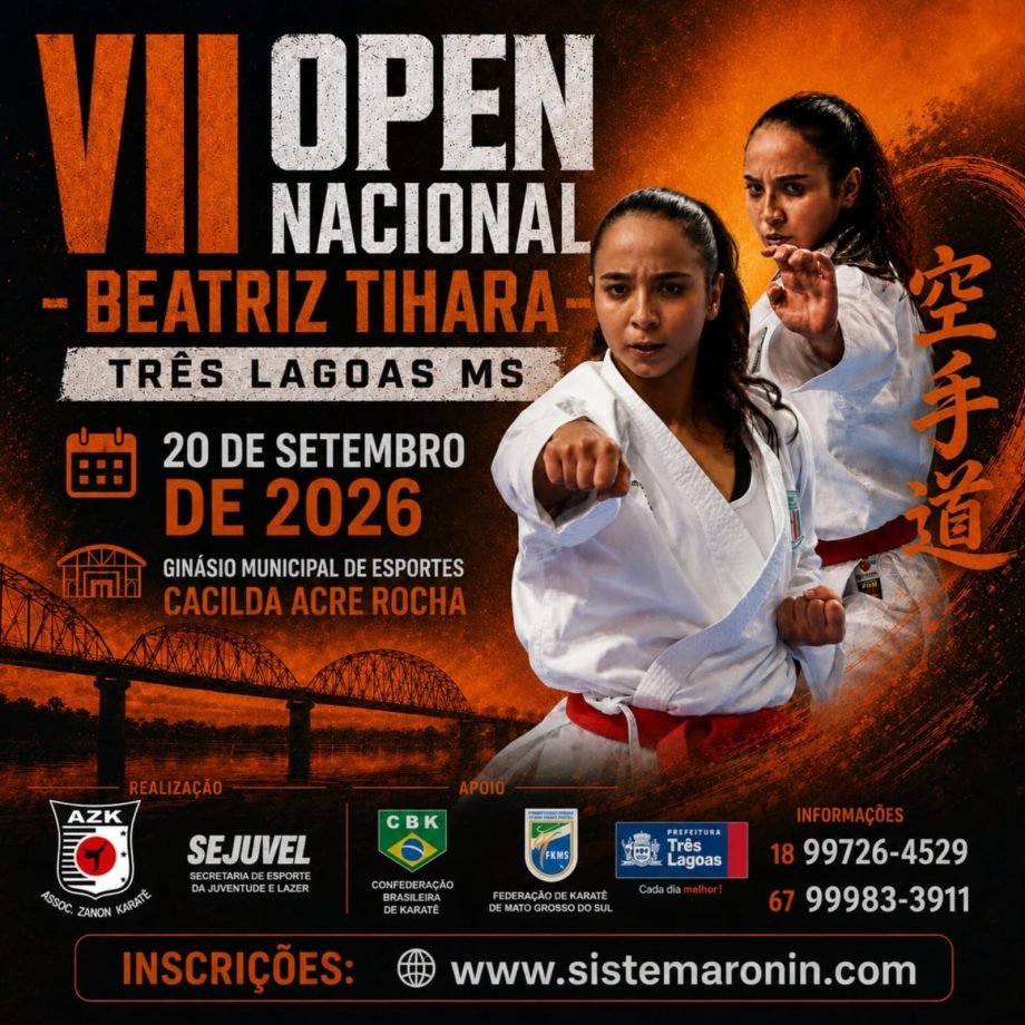 Ginásio Municipal sedia 1.000 inscrições no VII Open Nacional de Karatê