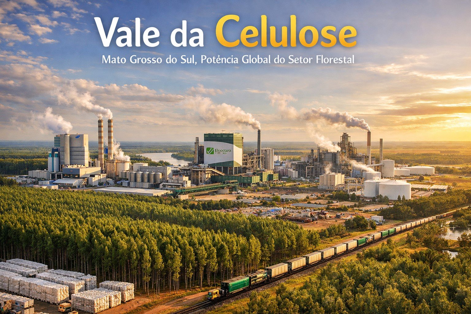 Vale da Celulose: Mato Grosso do Sul se firma como líder global no setor florestal