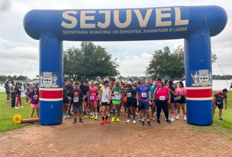 Atletas se reúnem na Lagoa Maior para a final do Circuito de Corrida de Rua 'Cidade das Águas'