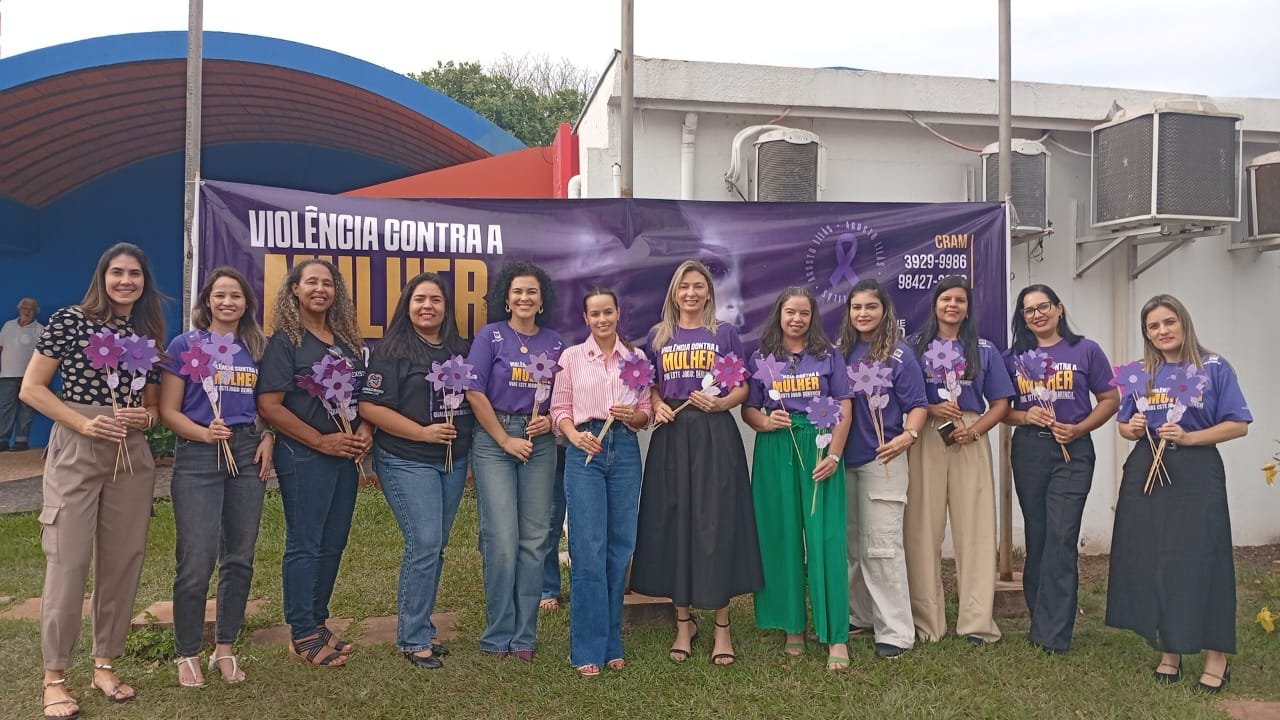 Primeira-dama comanda ação do Agosto Lilás e fortalece a proteção às mulheres em Três Lagoas