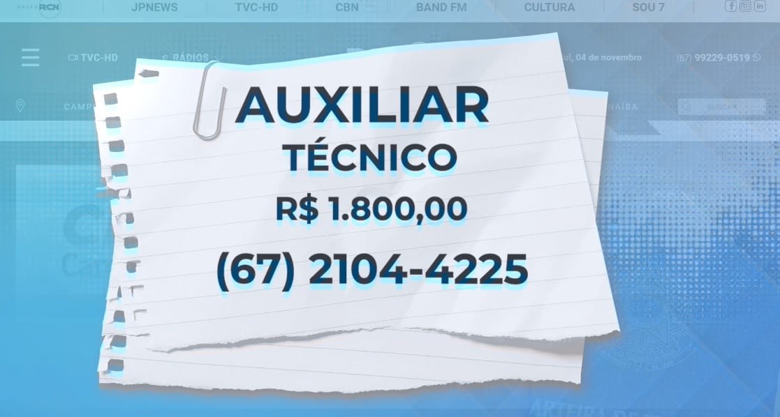 TVC Emprego: Vagas Abertas em Três Lagoas com Salários Atrativos