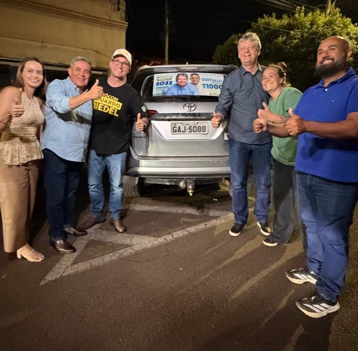 Dobradinha de Jaime Verruck e Santullo da Tereza promove adesivaço em Três Lagoas