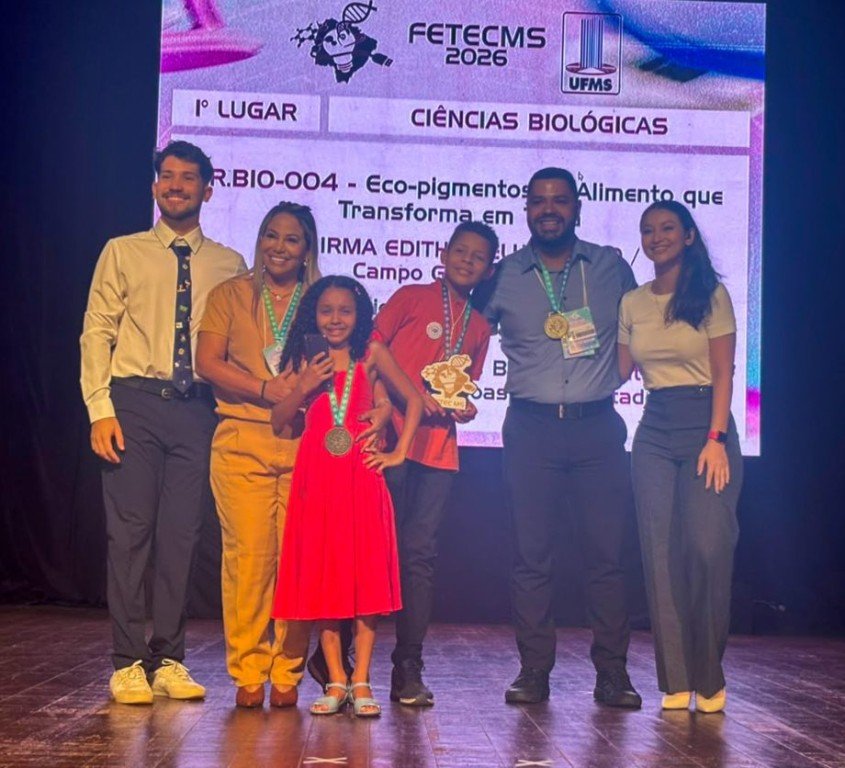 Escola de Três Lagoas conquista 1º lugar em feira de ciências estadual