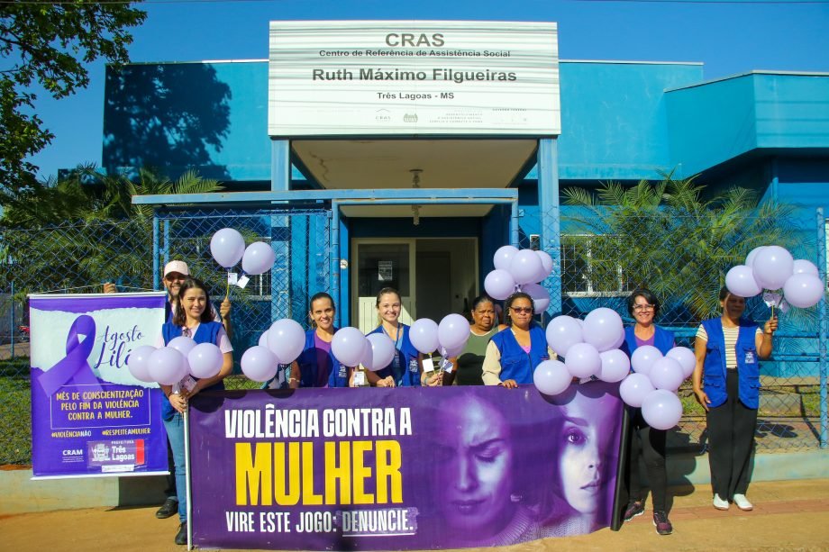 CRAS RUT organiza caminhada do Agosto Lilás na Ocupação Munduruca em Três Lagoas