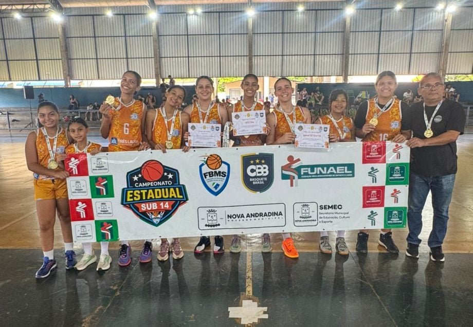 Equipe de basquete de Três Lagoas conquista o Campeonato Estadual Sub-14 em Nova Andradina