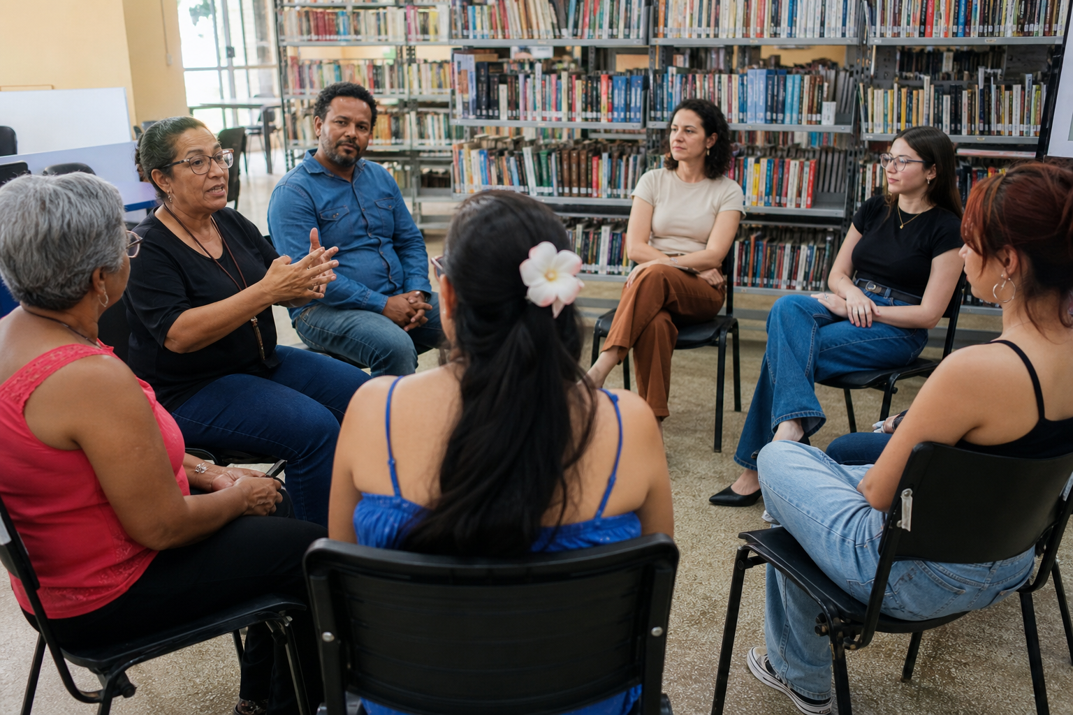 Biblioteca Municipal Rosário Congro realiza rodas de conversa semanais sobre saúde mental