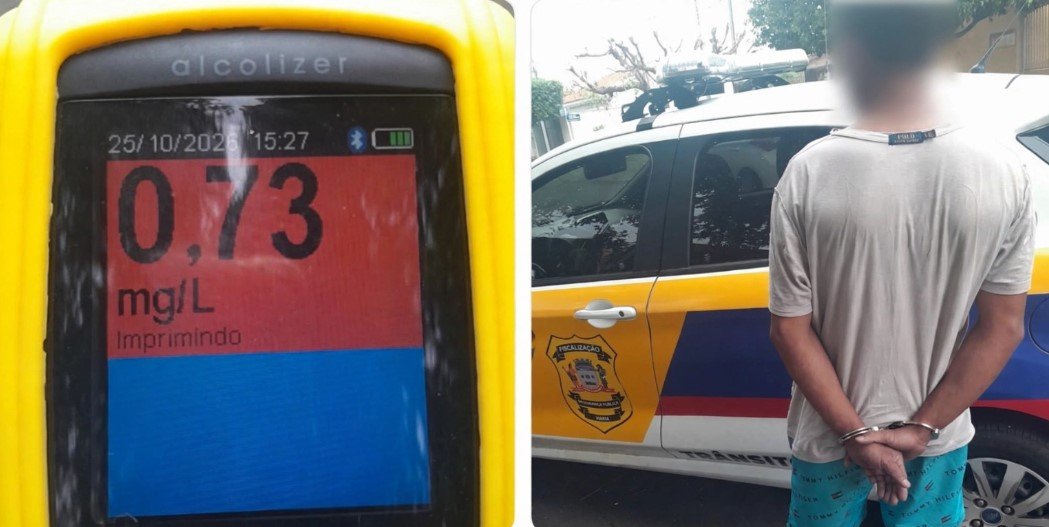 Prisão em flagrante de motorista sem CNH após colisão com viatura do Deptran em Três Lagoas