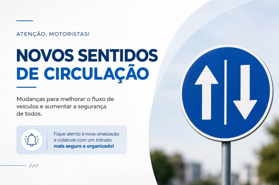Prefeitura anuncia mudanças no sentido de circulação das ruas Bernadino Mendes e José Teixeira